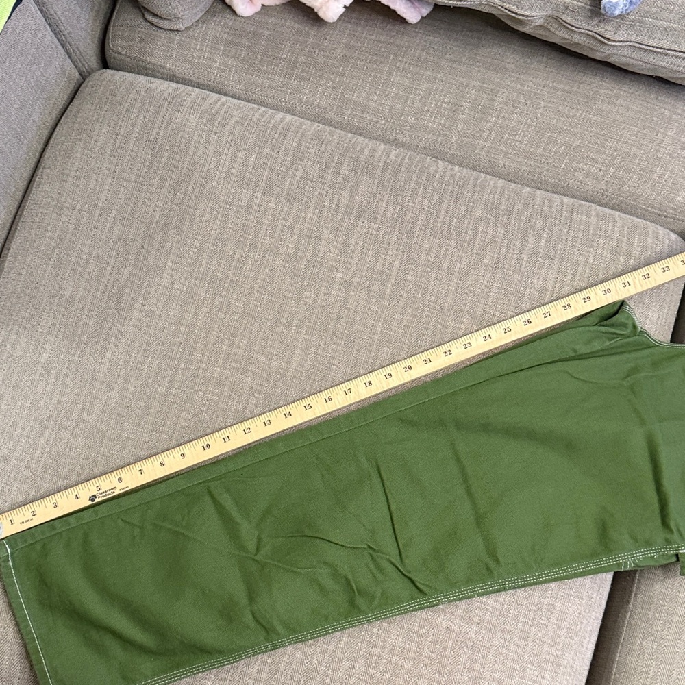 Dickies Olive Workwear Pants with Red Logo Tag - Picture 6 of 6